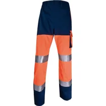 Pantalone alta visibilitÃ  PHPA2 - sargia/poliestere/cotone - taglia L - arancio fluo - Deltaplus