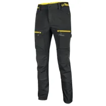 Pantalone Horizon - taglia XL - nero/giallo - U-Power