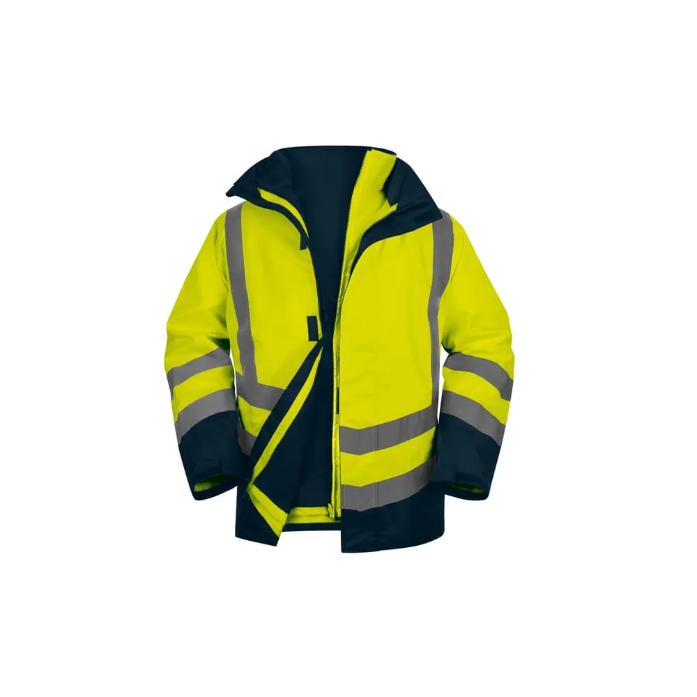 Parka 5 in 1 Optimum 3 alta visibilitÃ  - taglia M - giallo fluo - Deltaplus