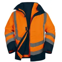 Parka 5 in 1 Optimum 3 alta visibilitÃ  - taglia XXL - arancio fluo - Deltaplus