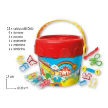 Pasta modellabile DiDÃ² MIO Storie di pasta - DiDÃ² - secchiello 12 salsicciotti con attrezzi