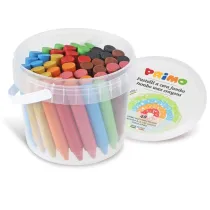 Pastelli a cera Jumbo - Ã˜ 13 mm x 85 mm - 12 colori assortiti - Primo - conf. 48 pezzi
