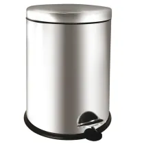 Pattumiera a pedale Bin Basic - 12 L - acciaio inox - Medial