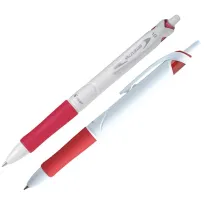 Penna a sfera a scatto Acroball Pure White Begreen - punta 1,0mm - rosso  - Pilot