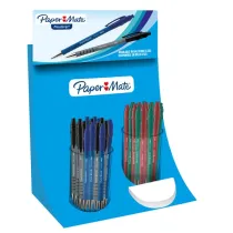 Penna a sfera a scatto Flexgrip Ultra - punta 1,0 mm - colori assortiti - Papermate - expo 96 pezzi