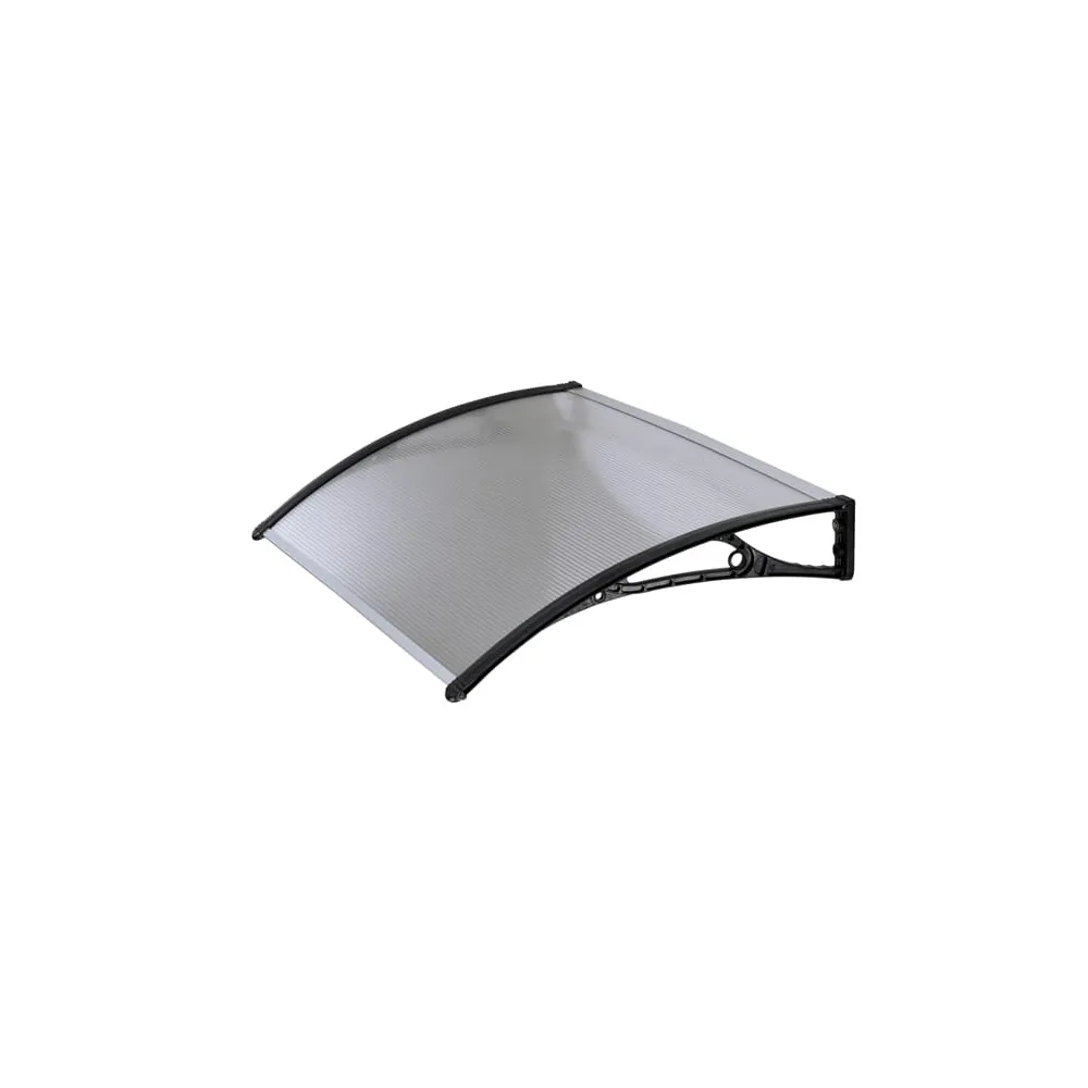 Pensilina modulare - 100 x 60 cm - policarbonato alveolare - trasparente - Garden Friend