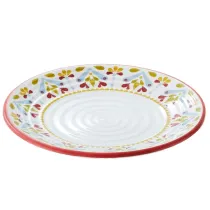 Piatto piano Linea CorfÃ¹ - diametro 26,5 x 2 cm - melamina - Leone