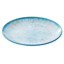 Piatto piano Linea Oceano - diametro 27 x 2,5 cm - melamina - Leone