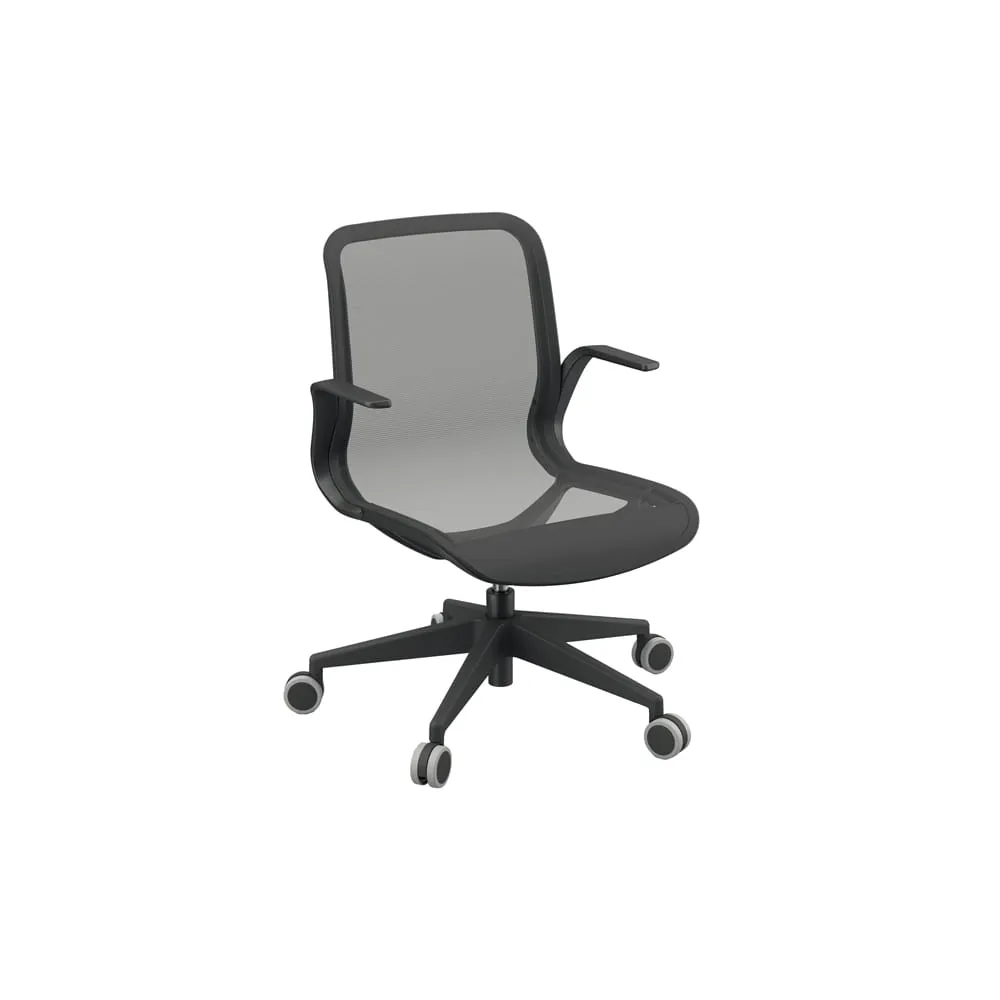 Poltrona direzionale Marilyn MYD - con braccioli inclusi - nero - Unisit