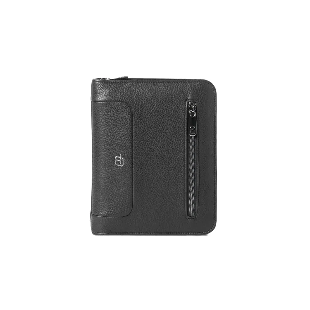 Portablocco Gate Trended - 19 x 23 cm - f.to utile A5 - ecopelle - nero - In Tempo