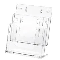 Portadepliant componibile - da banco e parete - 2 tasche A5 - Lebez