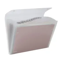 Portadocumenti a soffietto Ice - 13 tasche - 22 x 30 cm - PP - trasparente - Rexel