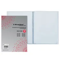 Portalistini personalizzabile - PP - 22 x 30 cm - 30 buste - trasparente - Starline