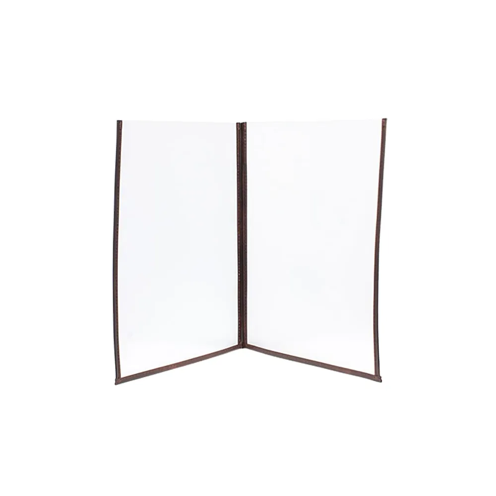 PortamenÃ¹ Crystal BR2 doppio - per 4 fogli A4 - Securit - set 3 pezzi