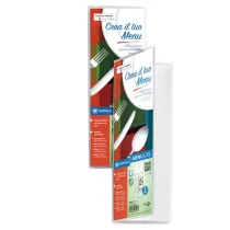 PortamenÃ¹ L TI4 - personalizzabile - 4 buste 11 x 30 cm - Sei Rota