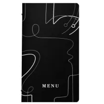 PortamenÃ¹ linea Linee - 18x31,6 cm - nero - Stilcasa