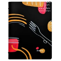 PortamenÃ¹ linea Spaghetti -  A4 - 24,6x31,6 cm - nero - Stilcasa