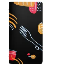 PortamenÃ¹ linea Spaghetti - 18x31,6 cm - nero - Stilcasa