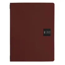 PortamenÃ¹ Talk - 3 inserti doppi inclusi - A4 - 24,3 x 31,6 cm - bordeaux - Stilcasa