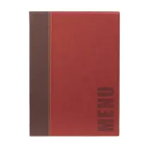 PortamenÃ¹ Trendy - 1 inserto doppio incluso - A4 - 24 x 34 cm - bordeaux - Securit