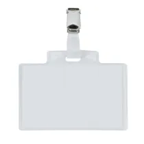 Portanome Pass 3E - clip in metallo - 9,5 x 6 cm - PVC - Sei Rota - conf. 100 pezzi