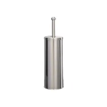 Portascopino WC Basic - da terra - acciaio inox  - diametro 9,8 cm - altezza 38 cm - silver - Medial
