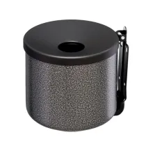 Posacenere murale Nido - diametro 16 cm - H 14 cm - 2 L - metallo verniciato - silver punteggiato - Medial