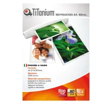 Pouches - A4 - 216x303 mm - 2x80 micron - Titanium - conf. 100 pezzi