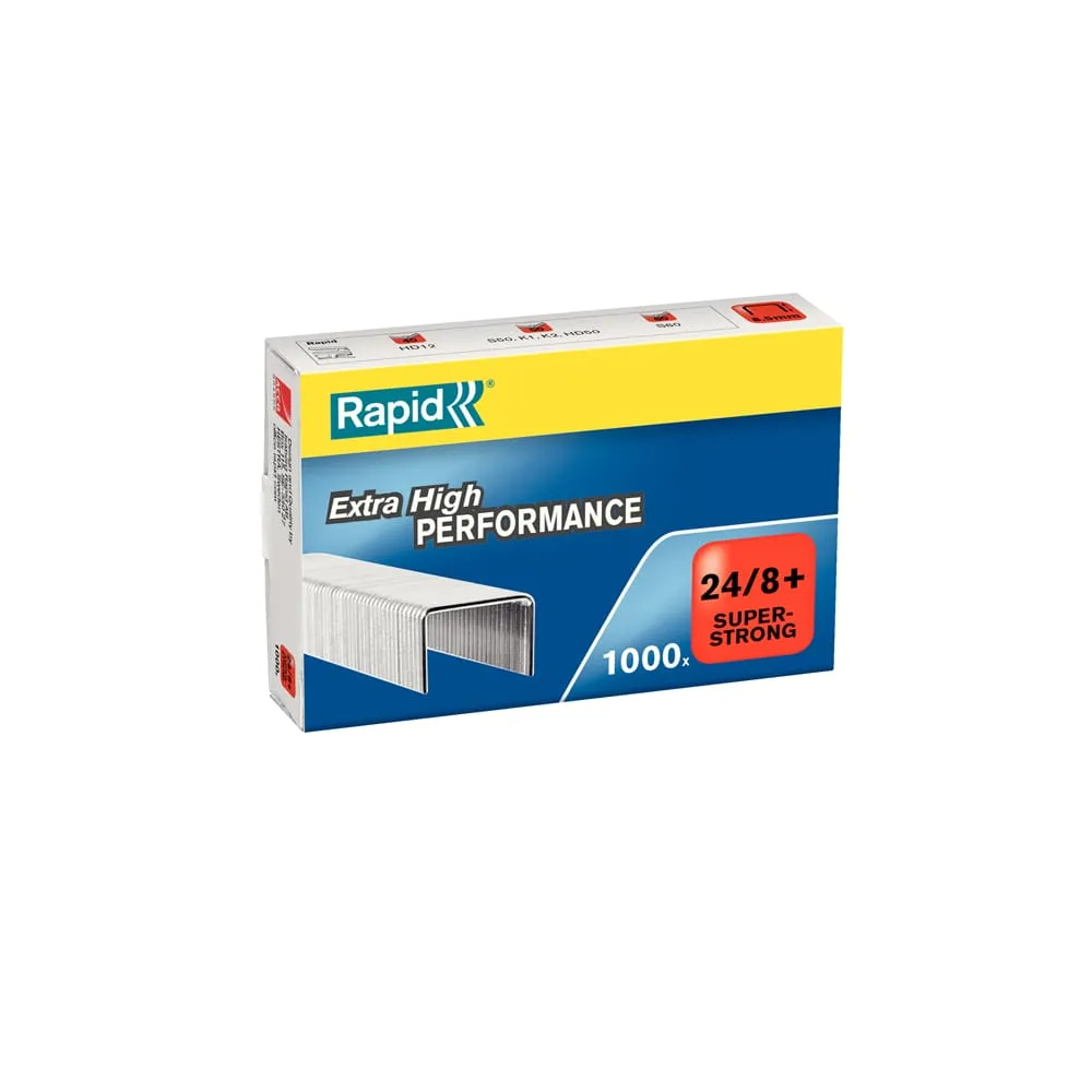 Punti Rapid Super Strong - 24/8+ - metallo - Rapid - conf. 1000 pezzi