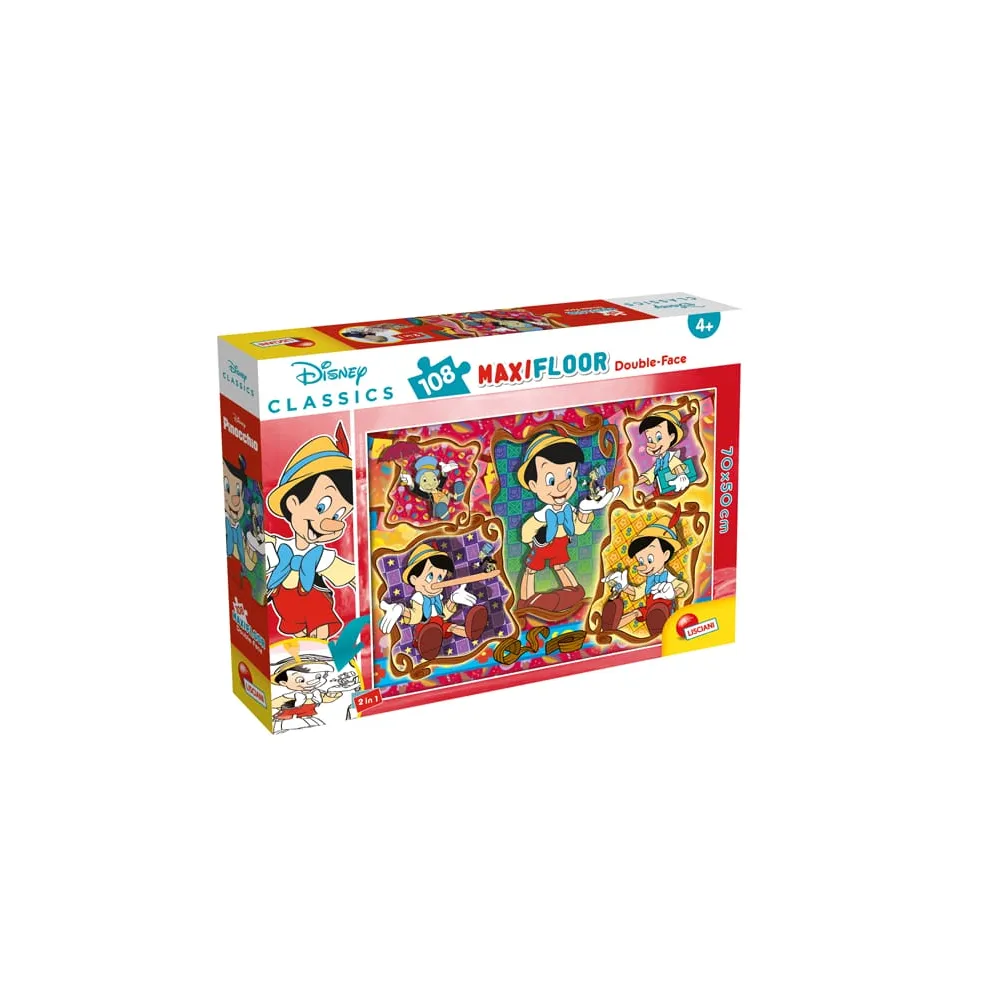 Puzzle Supermaxi "Pinocchio" - 108 pezzi - Lisciani