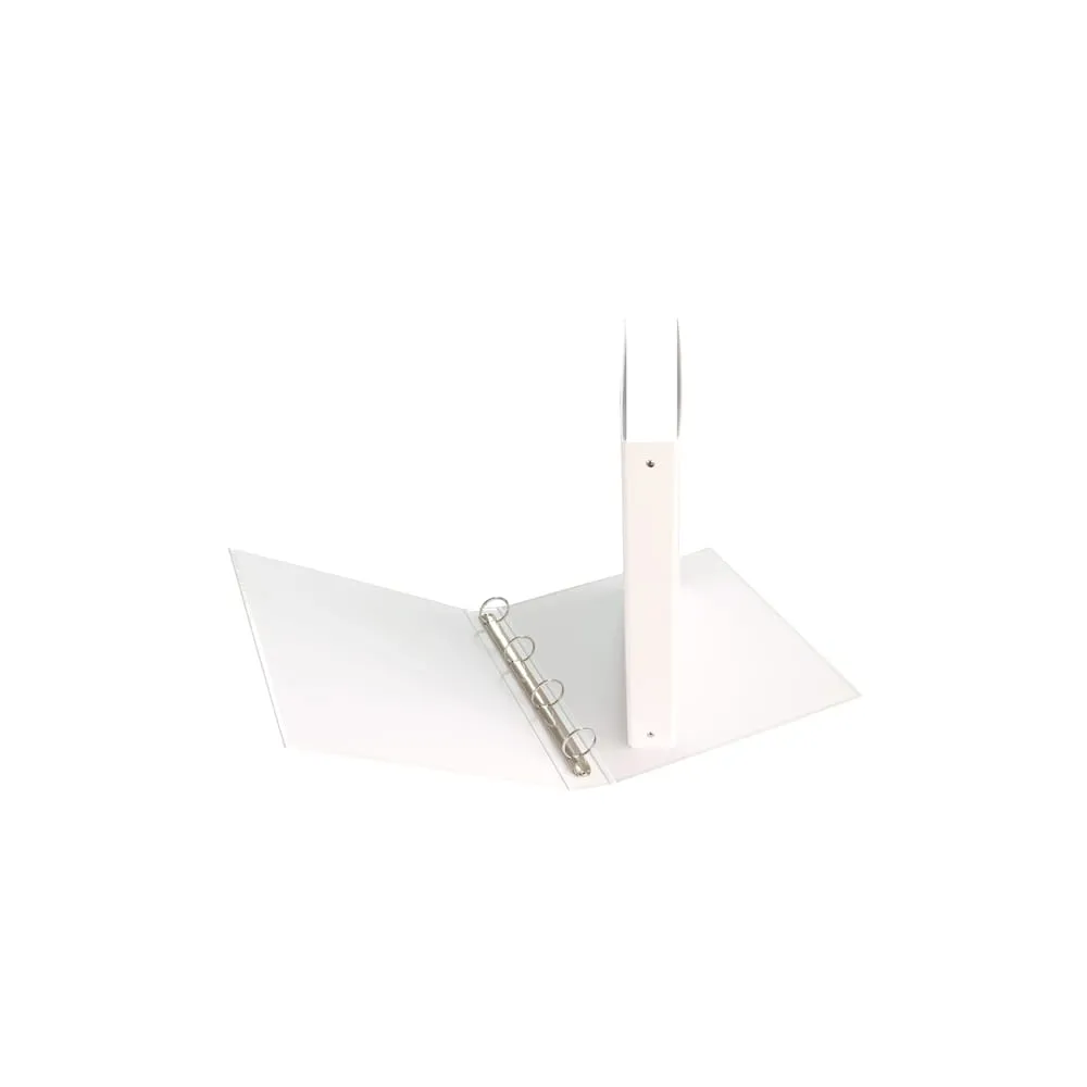 Raccoglitore - 22 x 30 cm - 4 anelli tondi 30 mm - dorso 4 cm - bianco - Starline