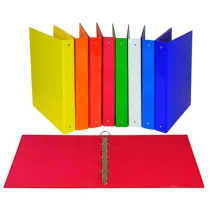 Raccoglitore - 22 x 30 cm - 4 anelli tondi 30 mm - dorso 4 cm - colori assortiti - Starline