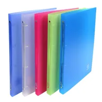 Raccoglitore foderato - A4 - 4 anelli tondi 15 mm - dorso 2cm - PP - colori assortiti - Exacompta