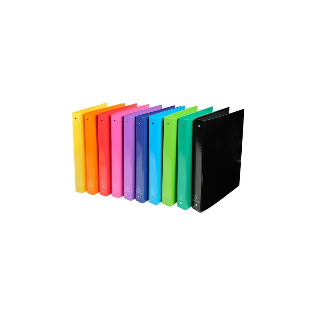 Raccoglitore Iderama - A4 - 4 anelli diametro 30mm - 10 colori assortiti - Exacompta