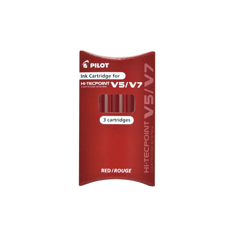 Refill Hi Tecpoint V5/V7 ricaricabile begreen - rosso - Pilot  - conf. 3 pezzi