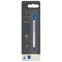 Refill roller Quink standard - punta media - metallo - blu - Parker