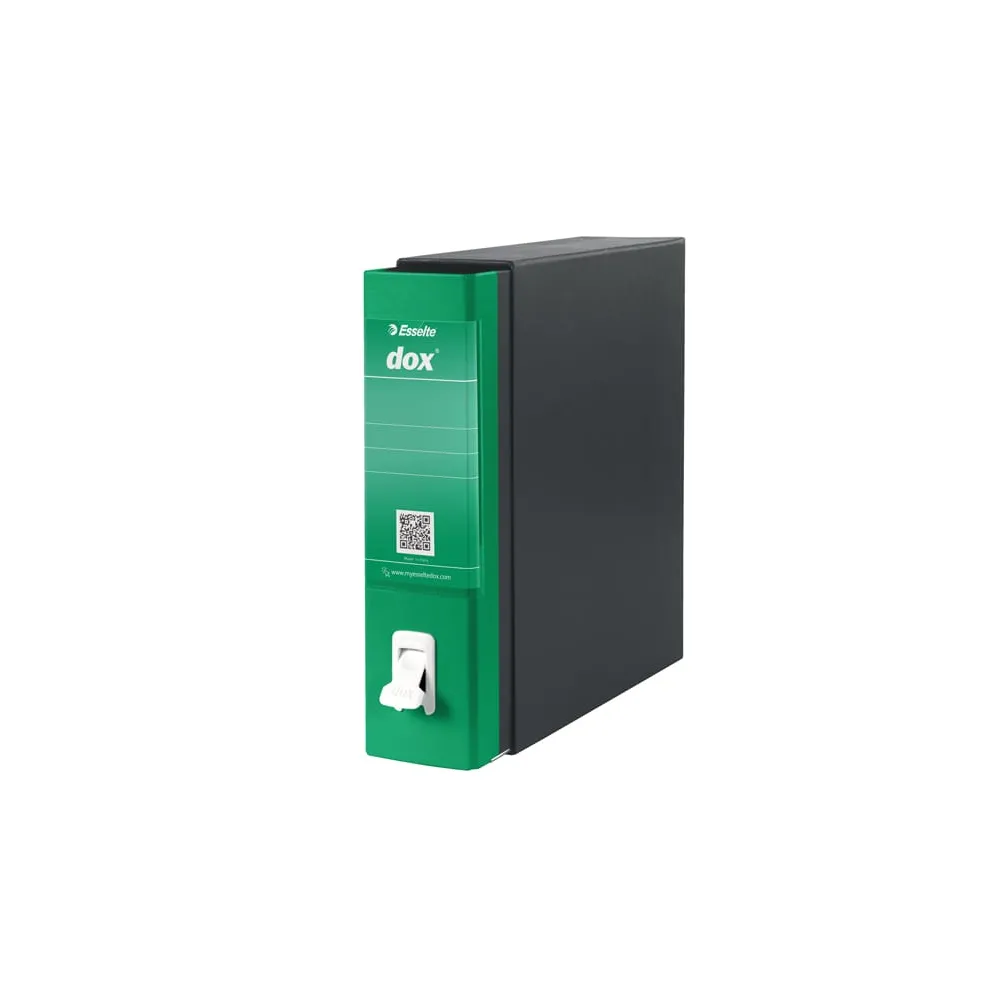 Registratore Dox 1 - dorso 8 cm - commerciale 23 x 29,7 cm - verde - Esselte Dox