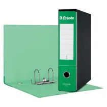 Registratore Essentials G75 - dorso 8 cm - protocollo 23 x 33 cm - verde - Esselte