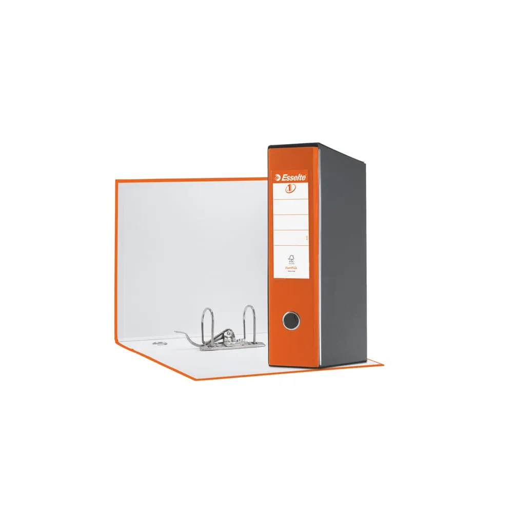 Registratore Eurofile G55 - dorso 8 cm - protocollo 23 x 33 cm - arancione - Esselte