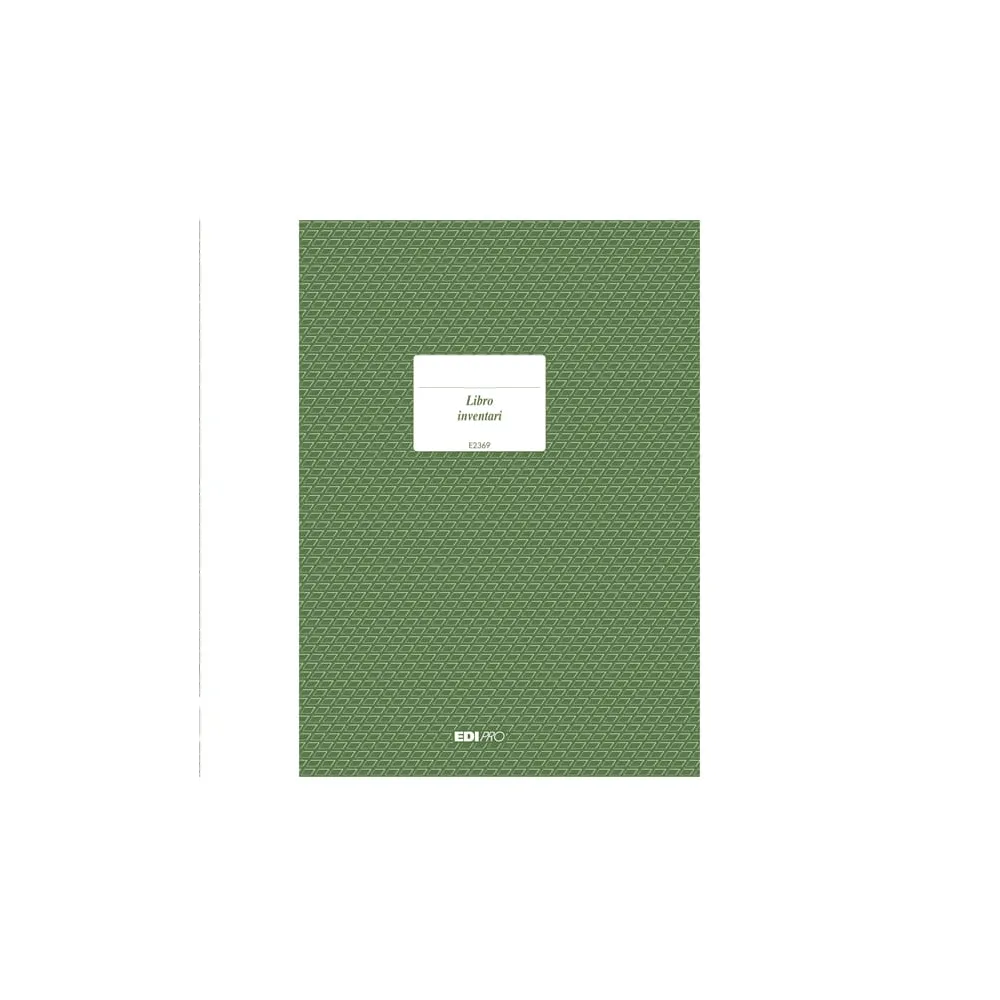 Registro libro inventari - 31 x 24,5cm - 92pg - numerate - Edipro