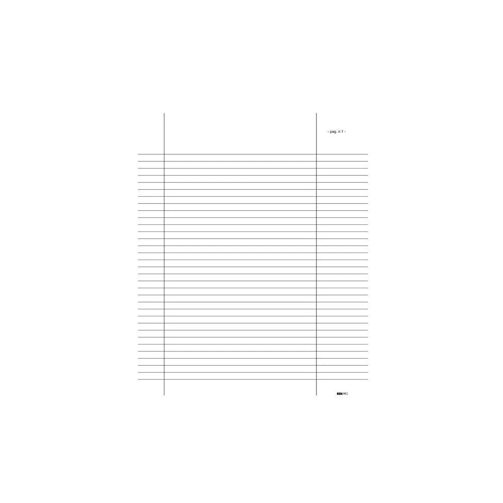 Registro verbale assemblea - 31 x 24,5 - 92pg - numerate - Edipro