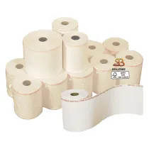 Rotolo per bilancia - 60 mm x 90 m - 55 gr - diametro esterno 88 mm - anima 25 mm - carta termica BPA free - Sabacart - blister
