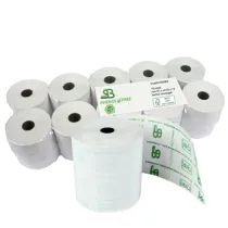 Rotolo per registratore cassa - lunga durata - 57,5 mm x 80 m - 55 gr - diametro esterno 77 mm - anima 12 mm - carta termica - 