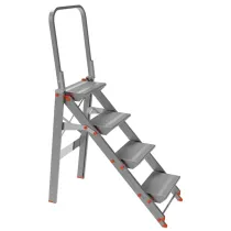 Scaletta Class PiÃ¹ - con parapetto - 4 gradini - alluminio - Marchetti