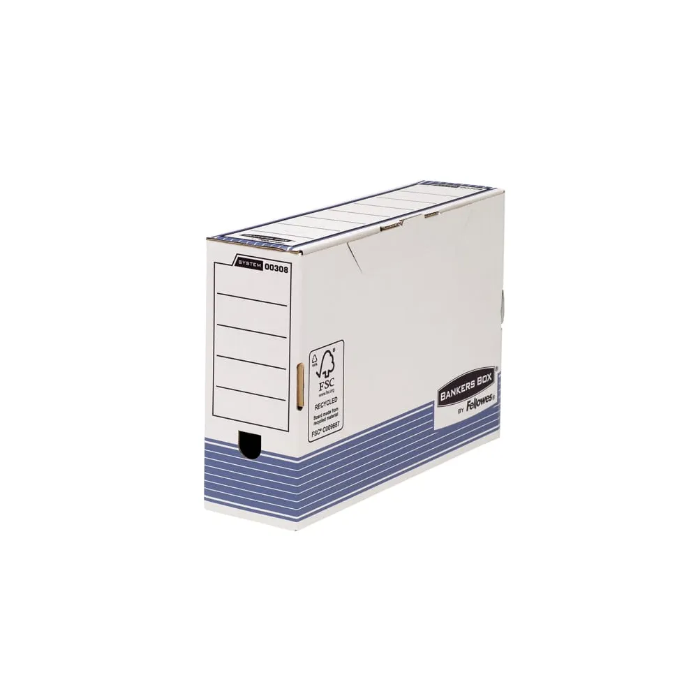 Scatola archivio Bankers Box System - formato legale - 25,5 x 36 cm - dorso 10 cm - Fellowes