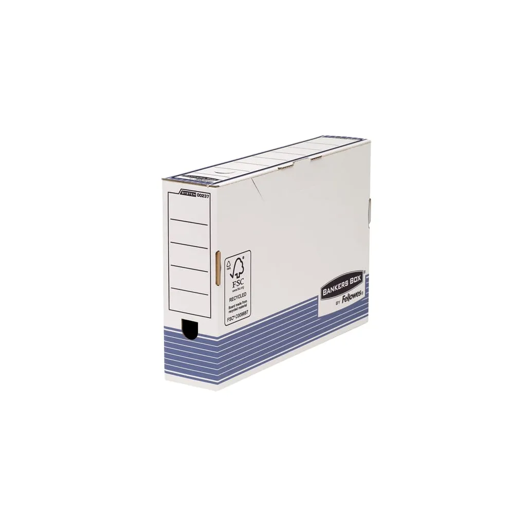 Scatola archivio Bankers Box System - formato legale - 25,5 x 36 cm - dorso 8 cm - Fellowes