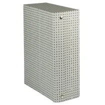 Scatola archivio in legno - 38 x 27 cm - dorso 12 cm - grigio - Brefiocart