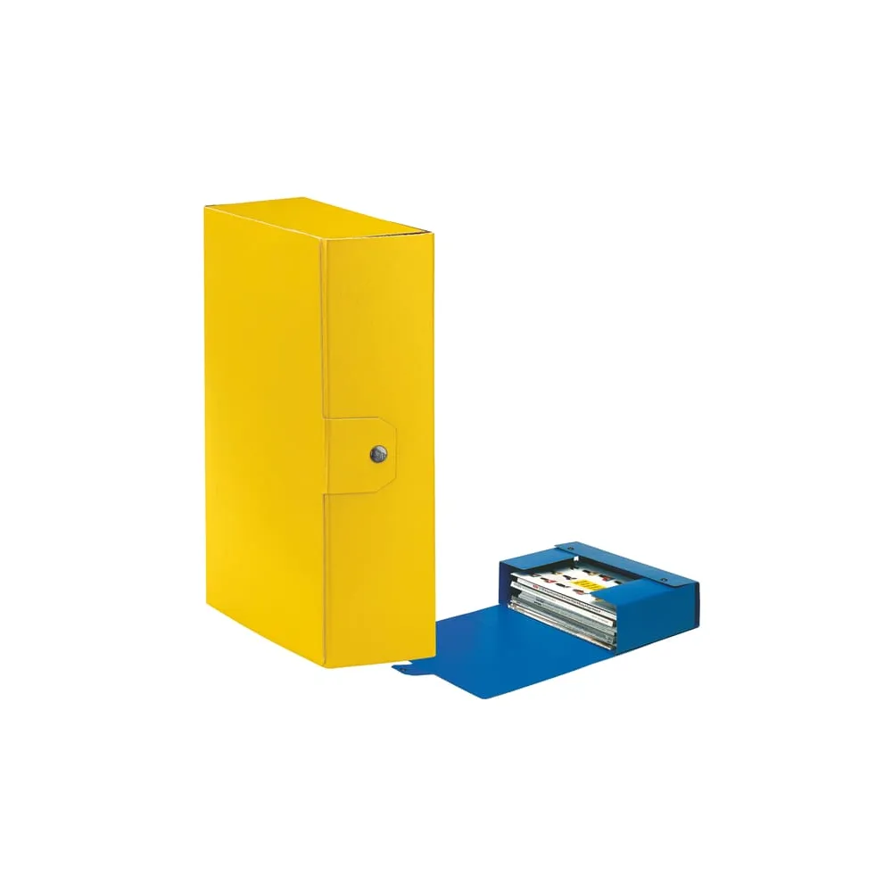 Scatola progetto Eurobox - dorso 10 cm - 25 x 35 cm - giallo - Esselte