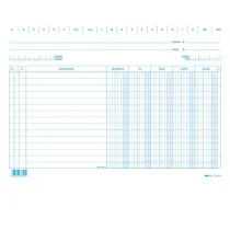 Schede dare/avere/saldo/iva - 17 x 24 cm (orizzontale) - Edipro - conf. 100 pezzi