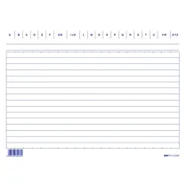 Schede in cartoncino rigate - 15 x 21 cm orizzontale - Edipro - conf. 100 pezzi